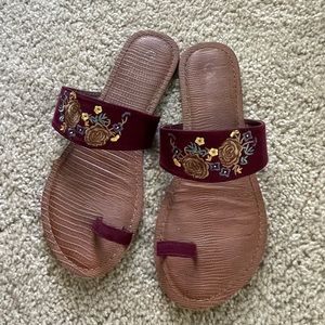 Cute floral summer sandals